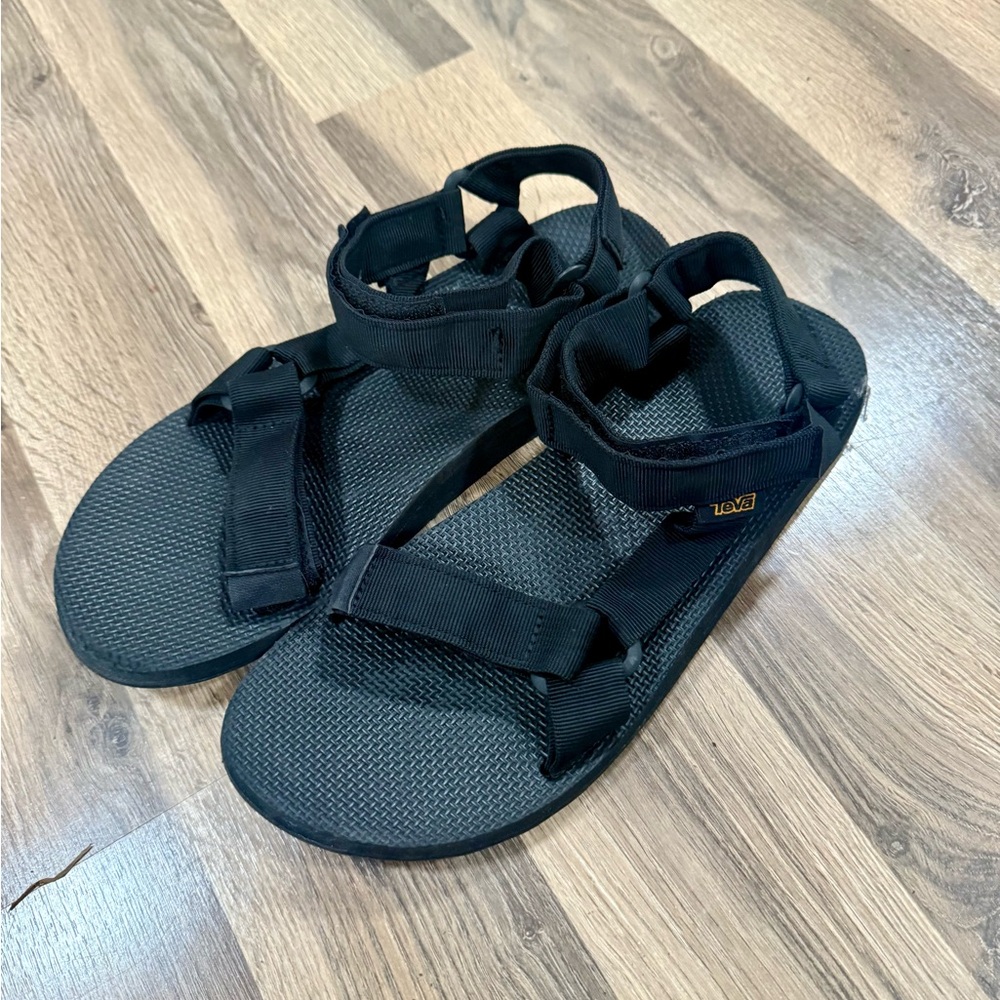 Teva Classic Black Strappy Sandals